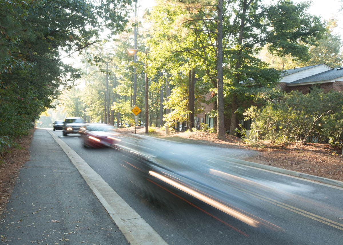 The University of Richmond is a scenic, private and pedestrian campus in the suburban west end of Richmond. Its southern entrance off historic River Road needed to be improved and widened, and interior roads extended, to provide a new traffic pattern, improved drainage, and easier access to the university.<br />
<br />
The project included clearing and removing stands of trees along the roads leading into campus, as well as grading and paving a new and widened university entrance on UR Drive from River Road. FortyTwo was also contracted to extend and connect Crenshaw Way with Spider Lane, providing additional access to the campus. Widening and improving these roads involved installation of a new storm drainage system, site grading, concrete curb and gutter, asphalt paving of the roadways and sidewalks, and street markings and signage.